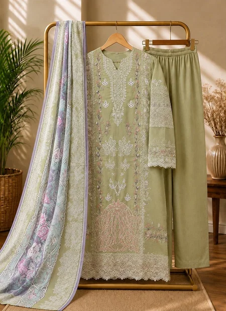 Elaf Premium 2 By Saniya Trendz Cotton Readymade Pakistani Suit